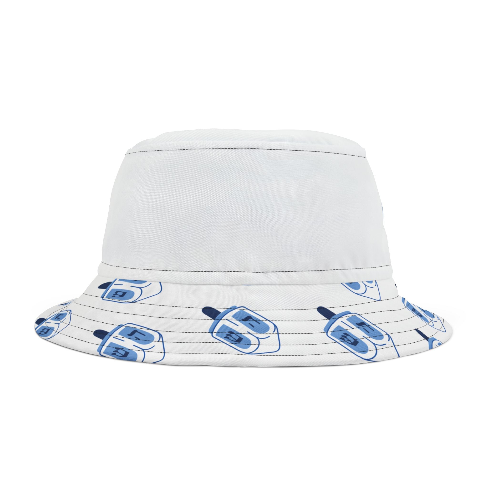 Colorful Dreidel Bucket Hat - Fun Sun Protection, Unique Gift for Hanukkah, Summer Go-To Hats, Outdoor Adventures, Festival Fashion