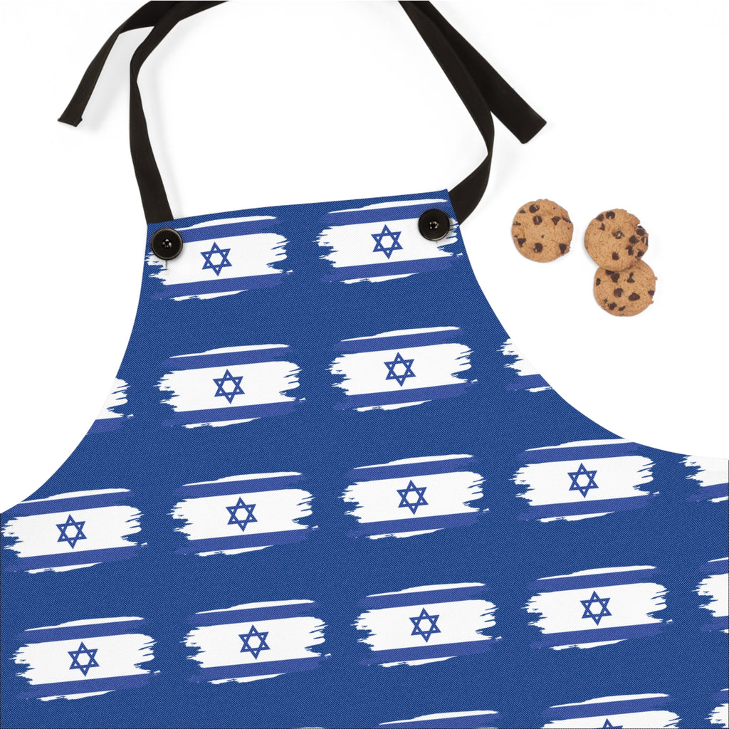 Israel Blue Star of David Apron, Jewish Cooking Accessories, Holiday Gift, Passover Kitchen Gear, Baking Apron, Unique Chef Apron