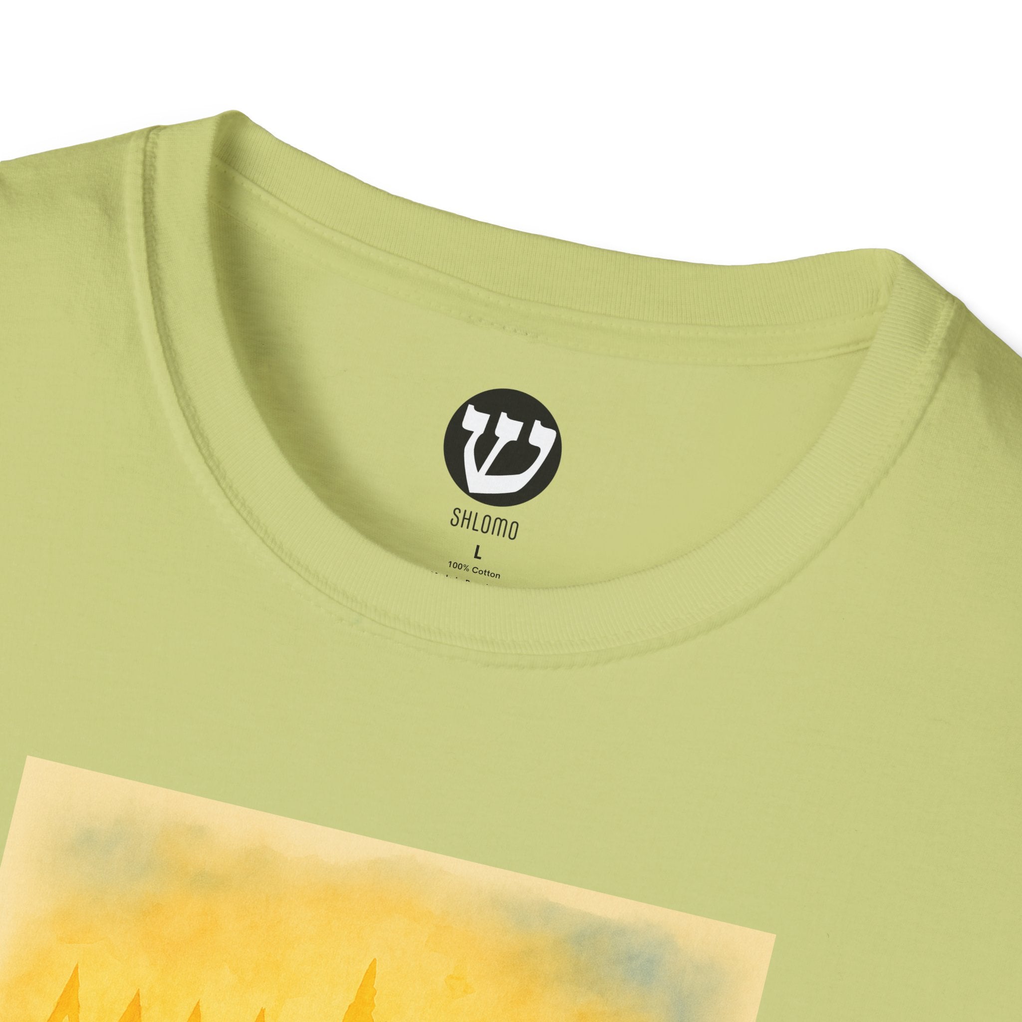 Chanukah Menorah T-Shirt, Unisex Softstyle Tee, Holiday Gift, Jewish Apparel, Festival of Lights, Men and Women Clothing