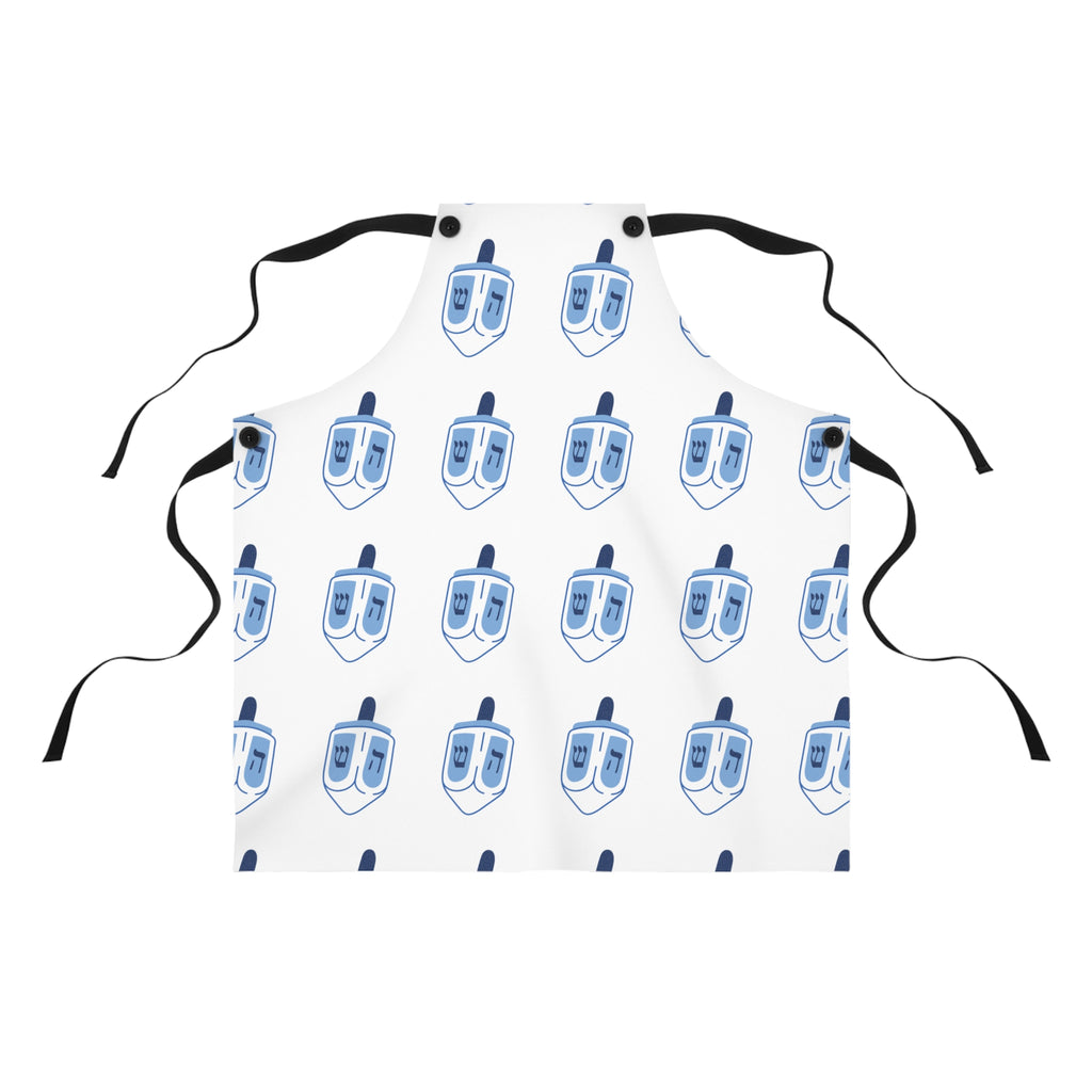 Festive Dreidel Apron for Hanukkah Cooking, Holiday Gift for Home Chefs, Children and Adults, Kitchen Accessories, Cooking Apron