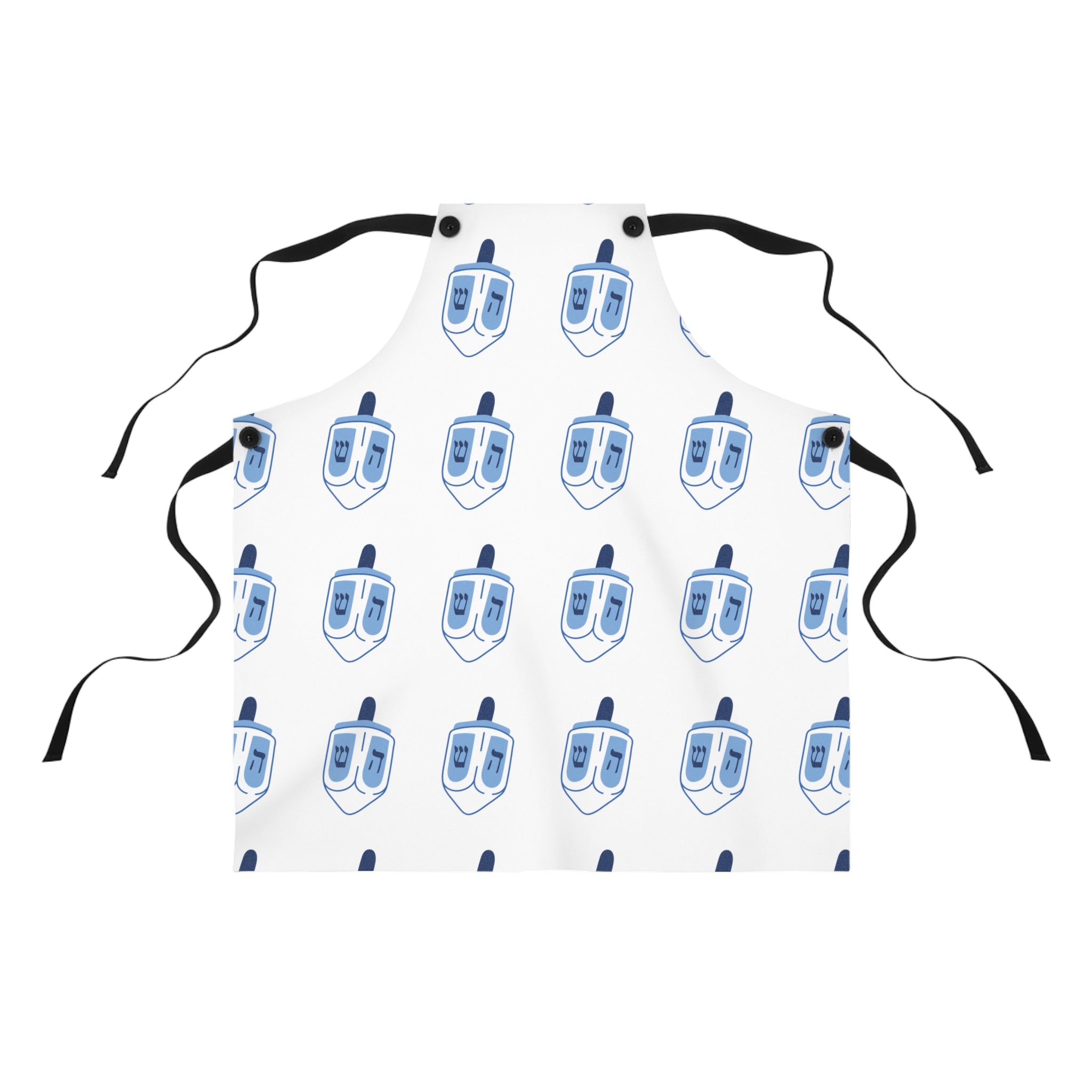 Festive Dreidel Apron for Hanukkah Cooking, Holiday Gift for Home Chefs, Children and Adults, Kitchen Accessories, Cooking Apron