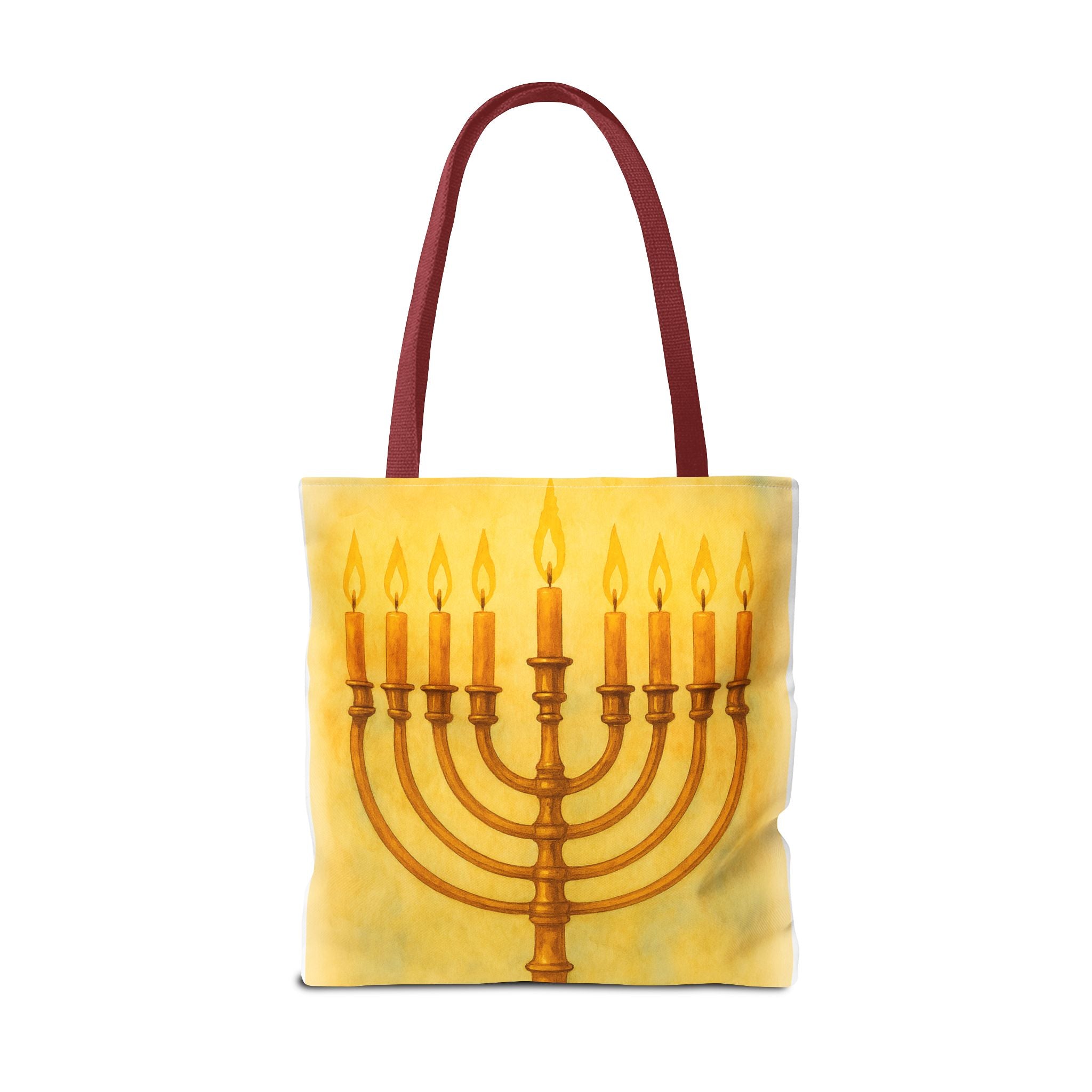 Menorah Tote Bag | Hanukkah Tote | Holiday Gift | Reusable Shopping Bag | Jewish Festival Essentials