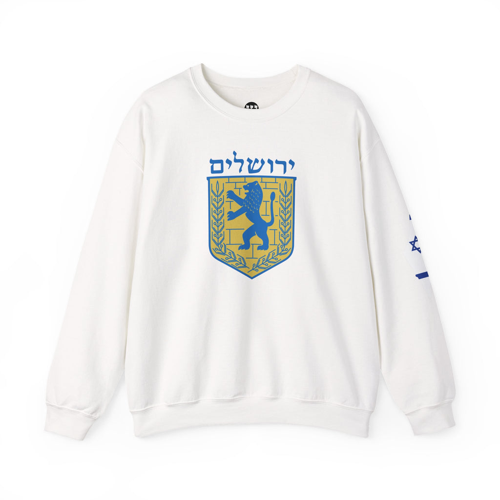 Jerusalem Crewneck Sweatshirt - Cozy Vintage Style, Unisex Casual Wear, Perfect for Everyday, Gifts, Celebrations, Sports Events