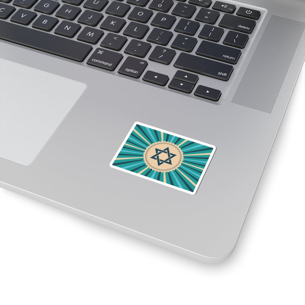 Jewish Star Kiss-Cut Stickers | Colorful Vinyl Decals for Laptops, Water Bottles, Gifts, Celebrations