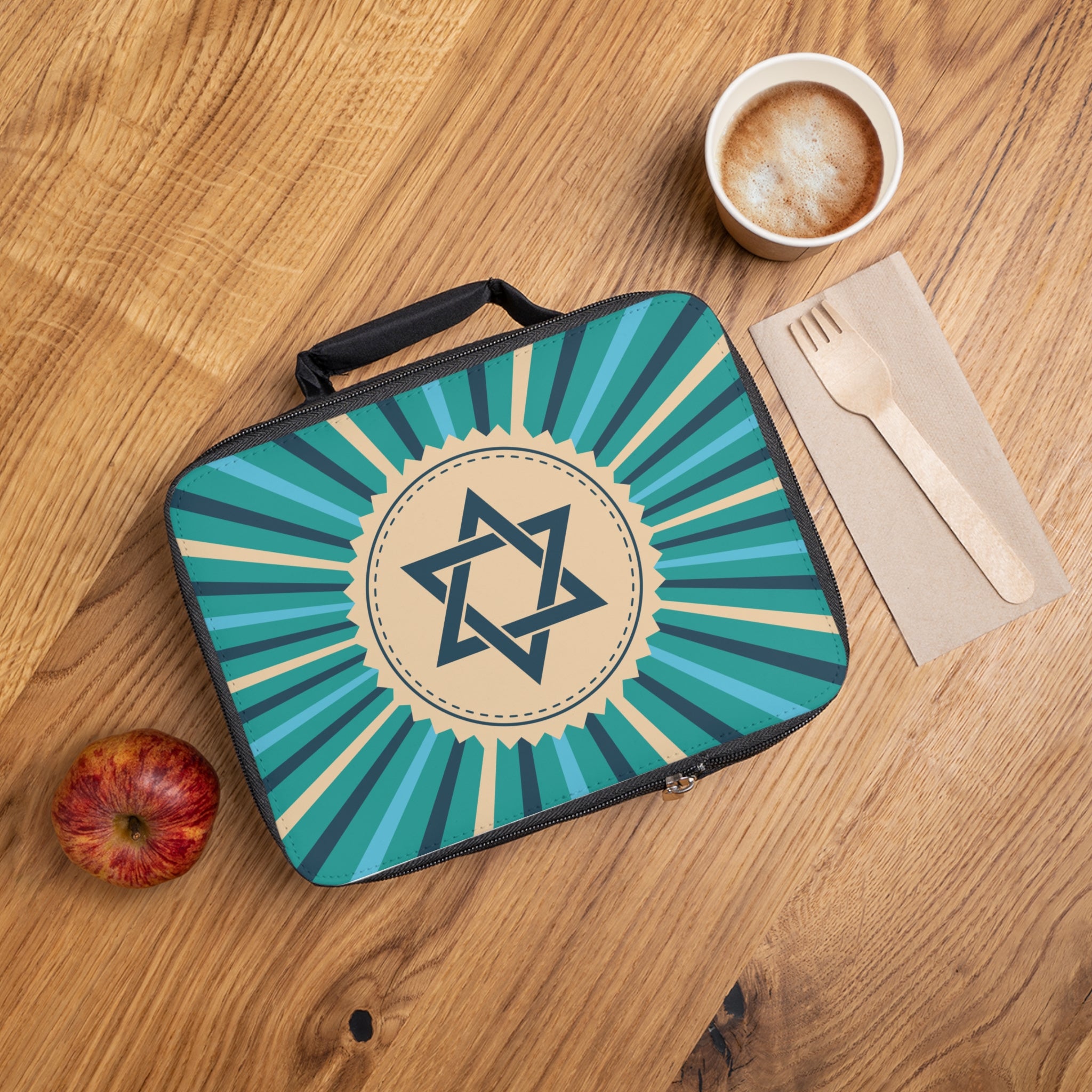 Nostalgic Star of David Lunch Bag | Holiday Gift for Jewish Families, Kosher Meal Carrier, Eco-Friendly School Bag