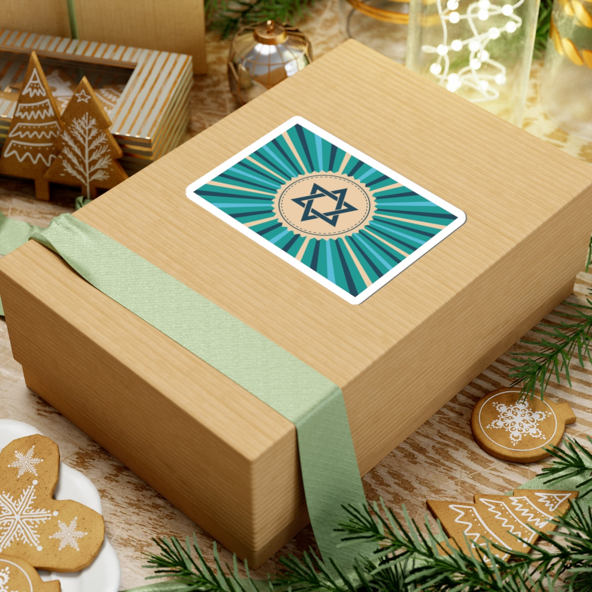 Jewish Star Kiss-Cut Stickers | Colorful Vinyl Decals for Laptops, Water Bottles, Gifts, Celebrations