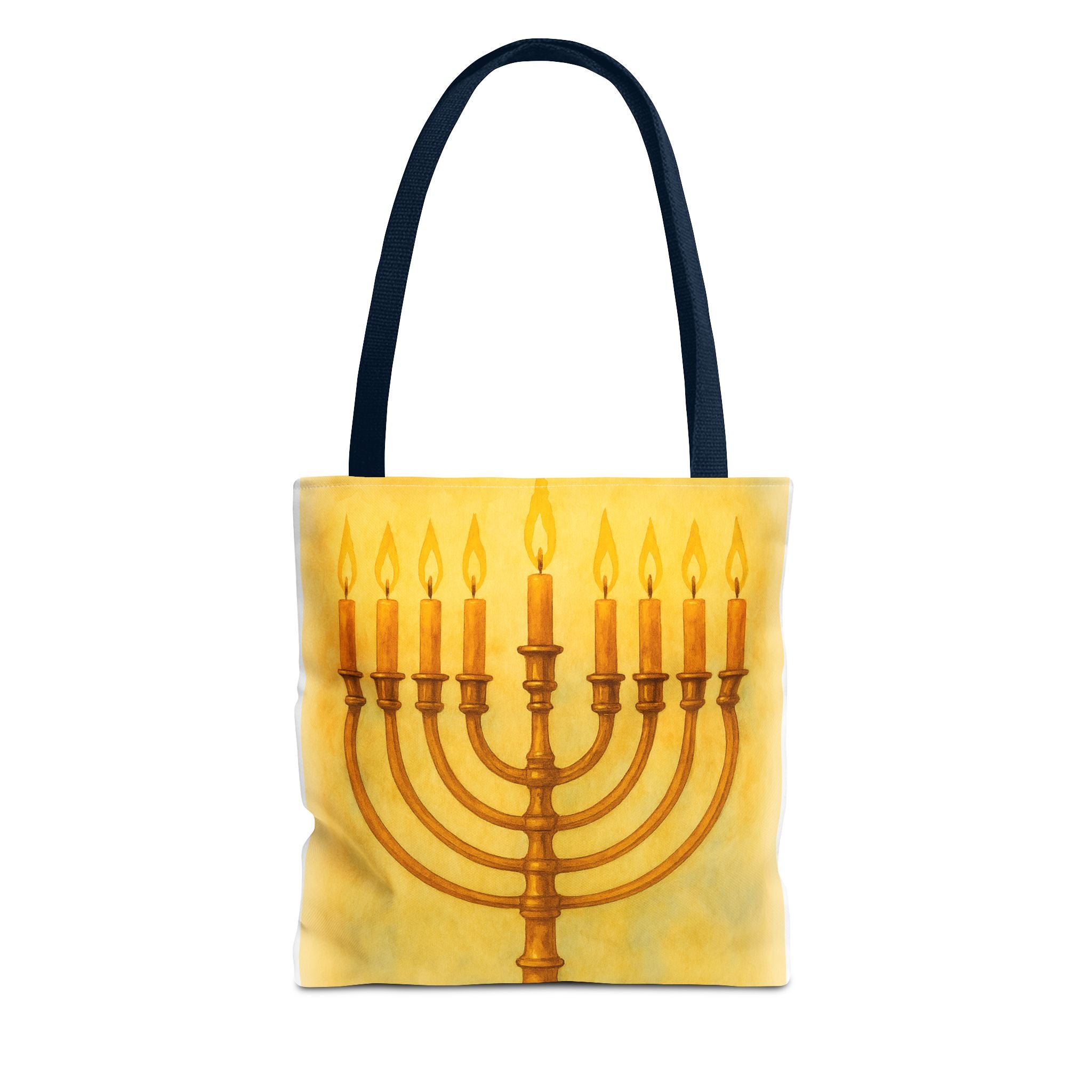 Menorah Tote Bag | Hanukkah Tote | Holiday Gift | Reusable Shopping Bag | Jewish Festival Essentials