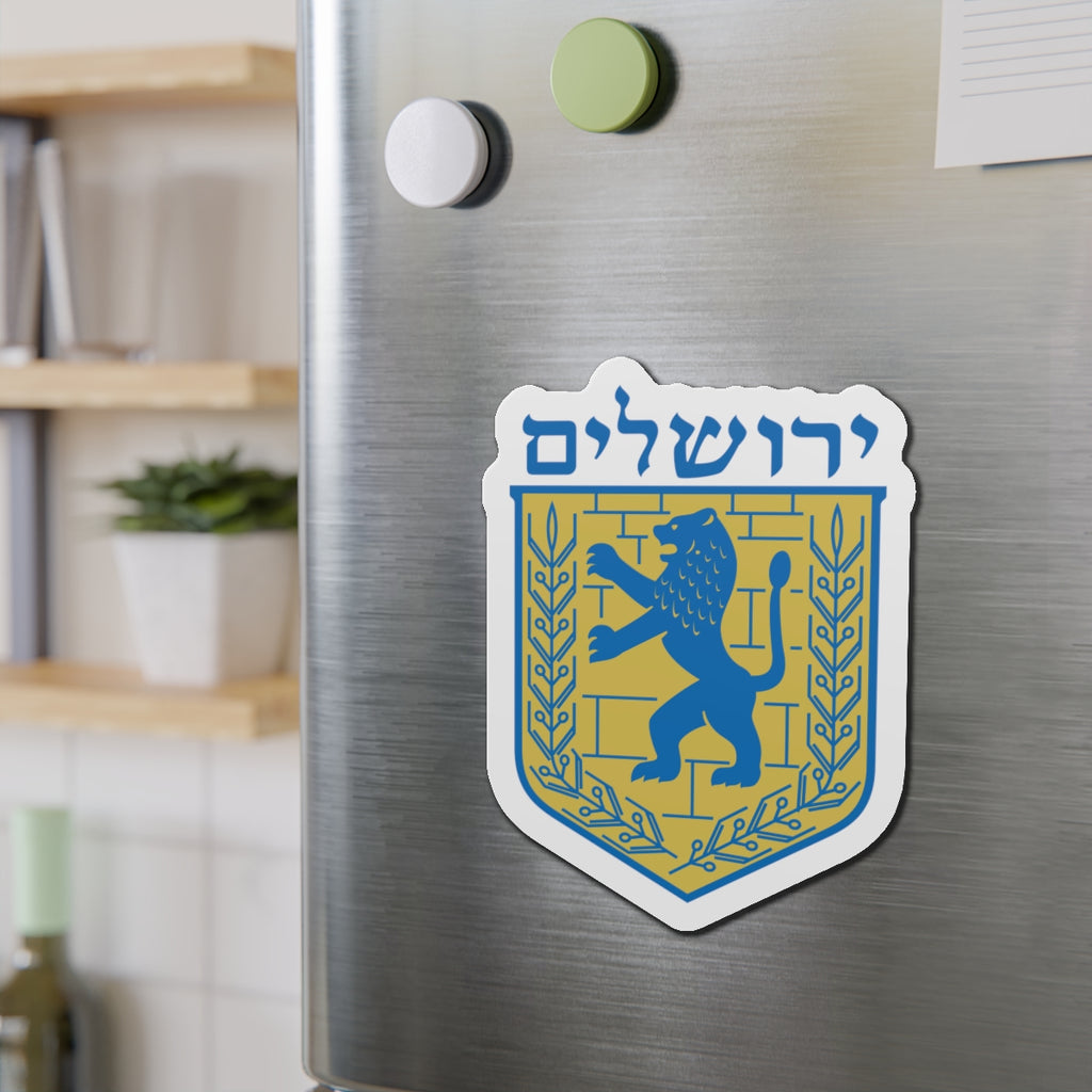 Jerusalem Die-Cut Magnets - Decorative Fridge Magnets, Travel Souvenir, Jewish Home Decor, Gift for Friends, Israel Lovers