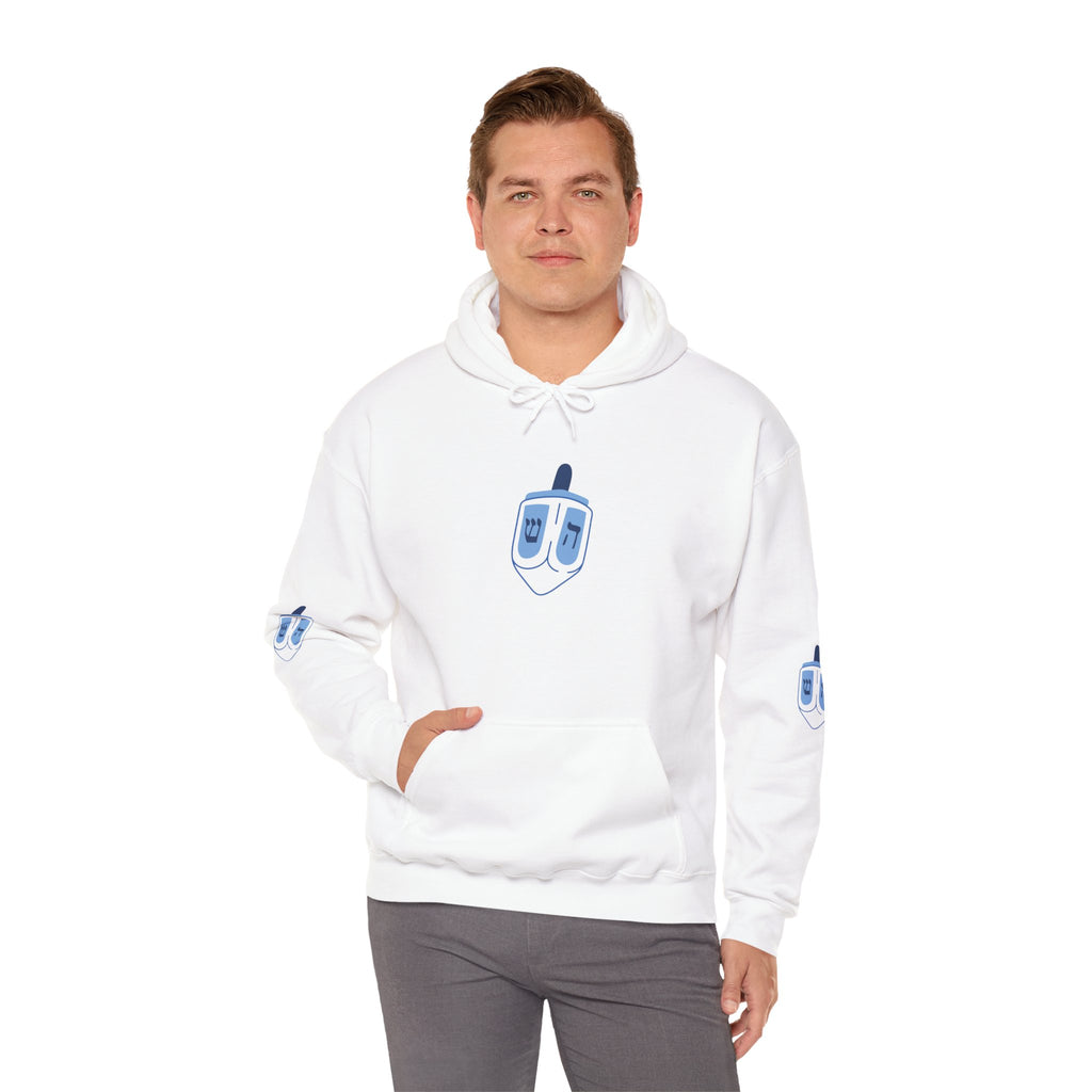 Hanukkah Dreidel Hooded Sweatshirt, Unisex Holiday Apparel, Festive Spinning Top Hoodie, Cozy Gift for Men and Women, Winter [...]