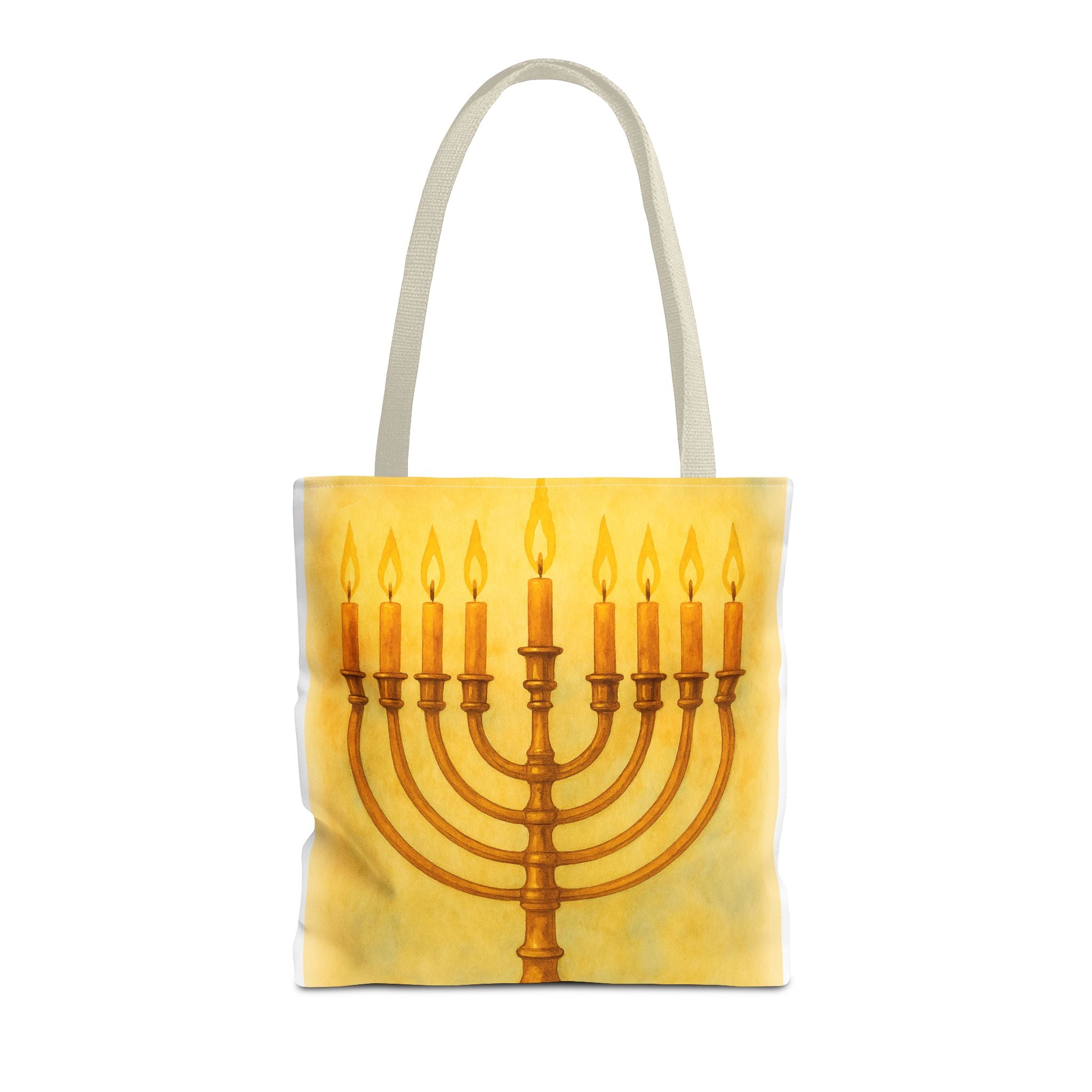 Menorah Tote Bag | Hanukkah Tote | Holiday Gift | Reusable Shopping Bag | Jewish Festival Essentials