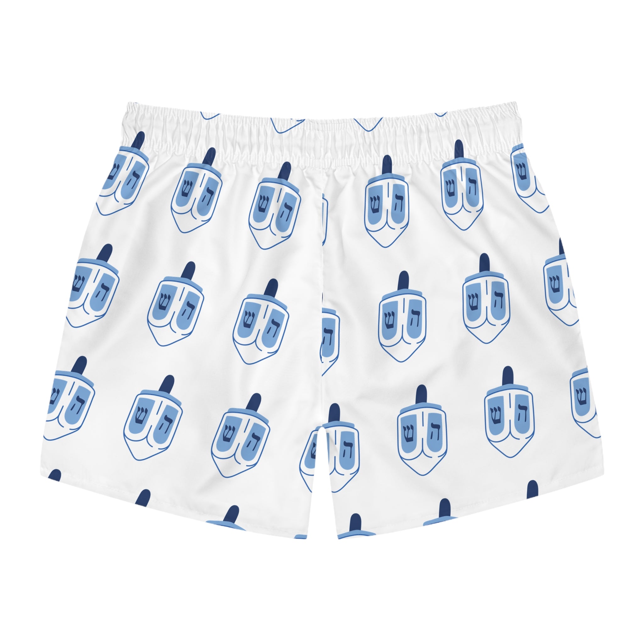 Men's Dreidel Patterned Swim Trunks, Fun Summer Beachwear, Poolside Shorts, Vacation Essentials, Gift for Him