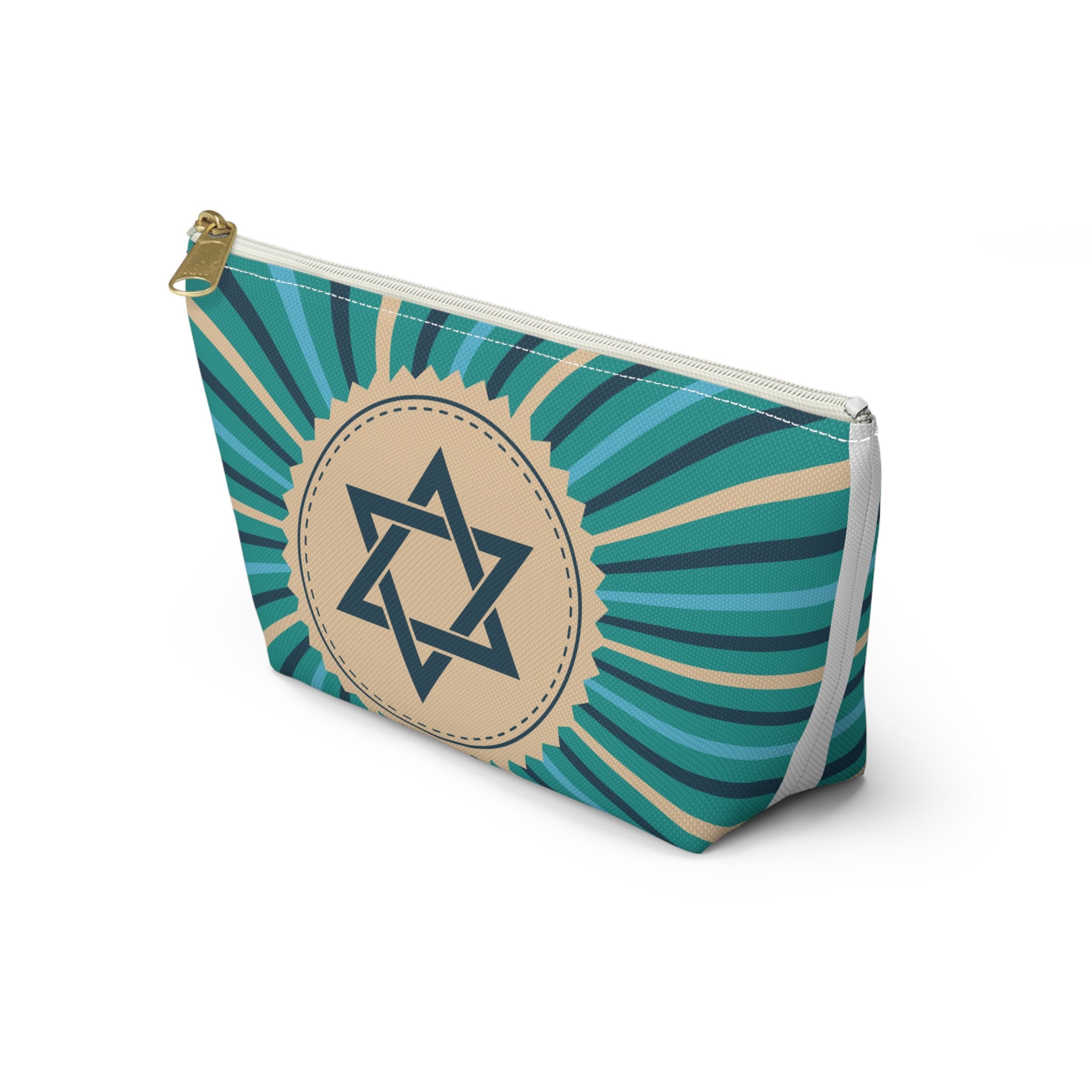 Star of David Jewelry Accessory Pouch, Stylish Travel Makeup Bag