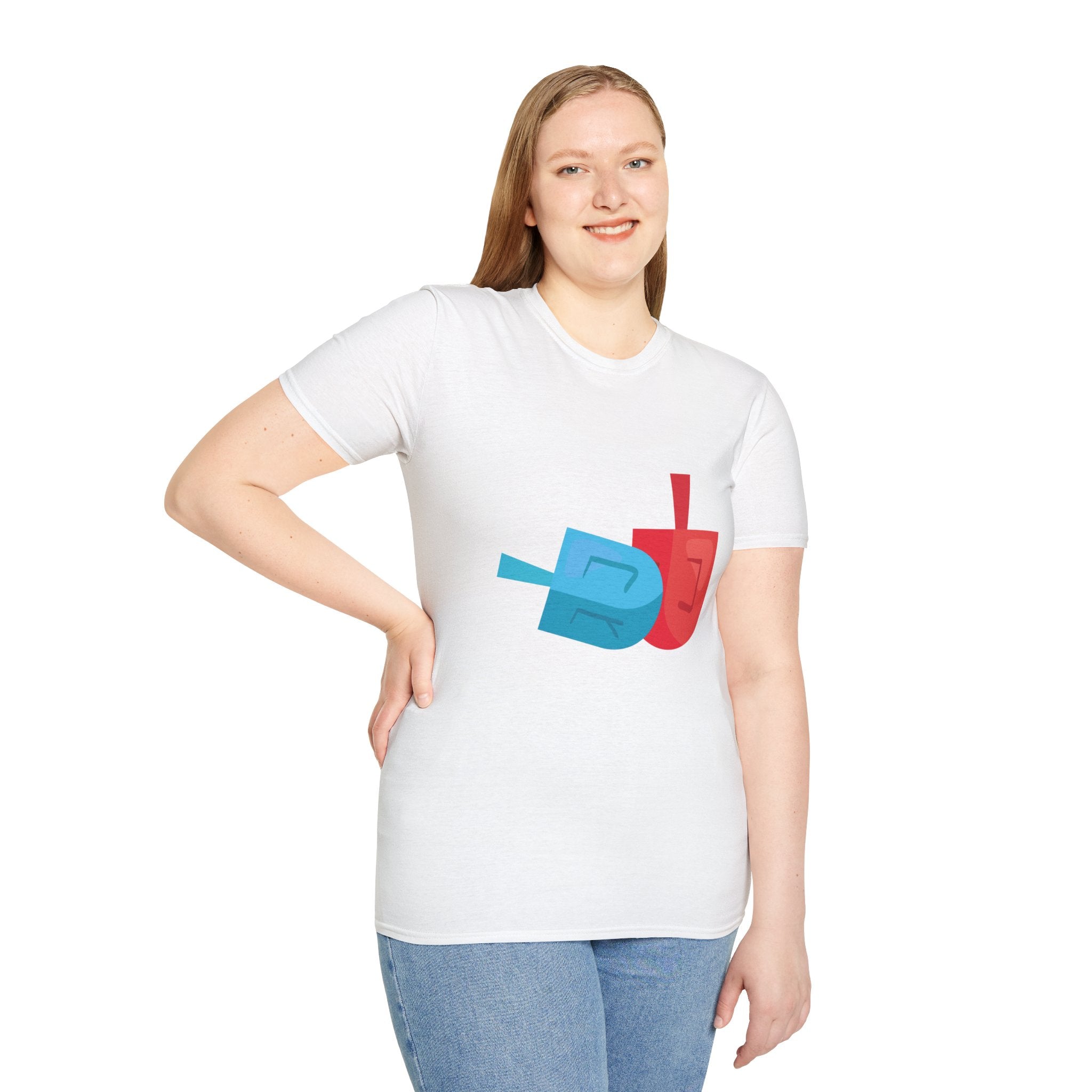 Dreidel T-Shirt with Colorful Design - Perfect for Celebrations, Gifts, Birthdays, Casual Wear, and Family Gatherings