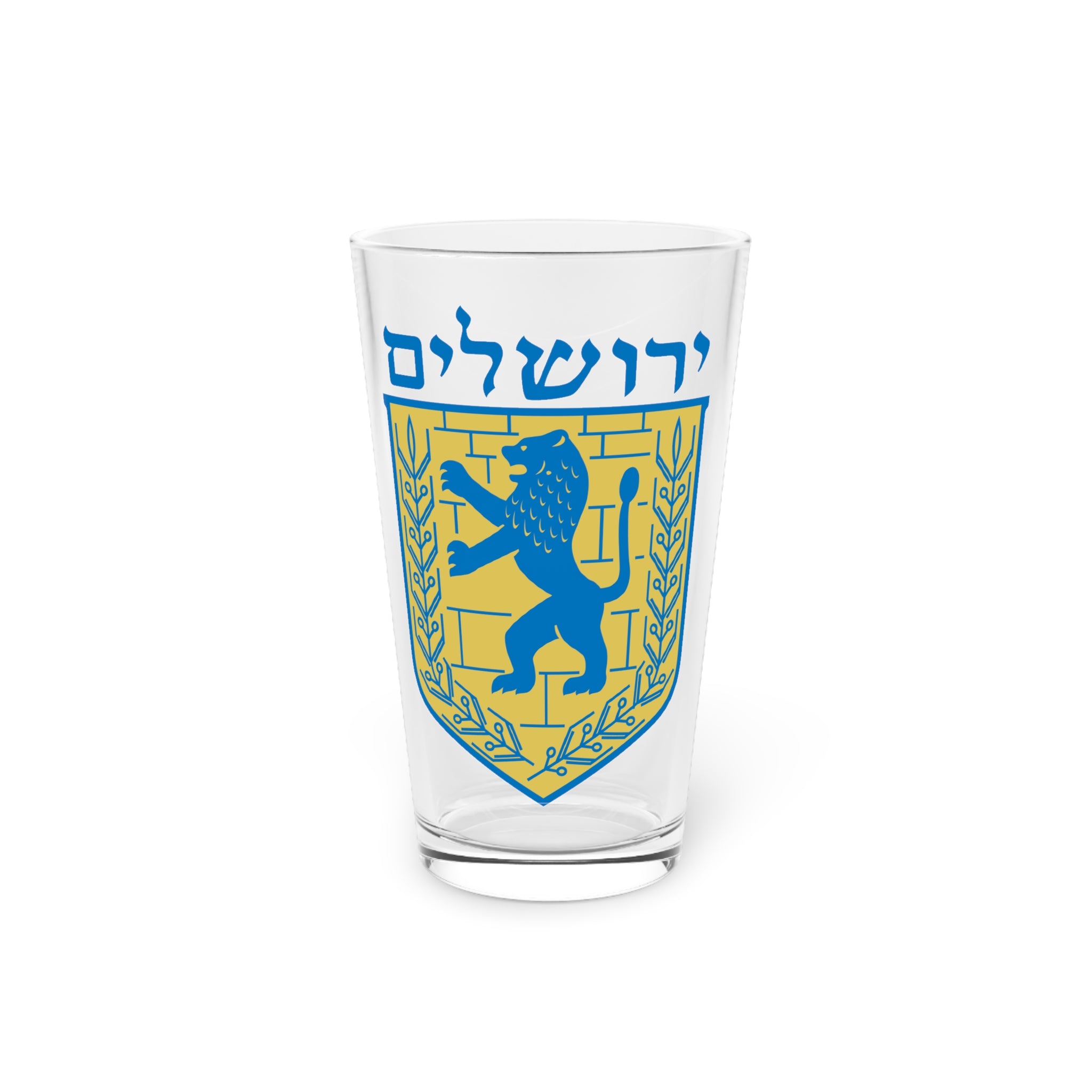 Jerusalem Pint Glass, 16oz