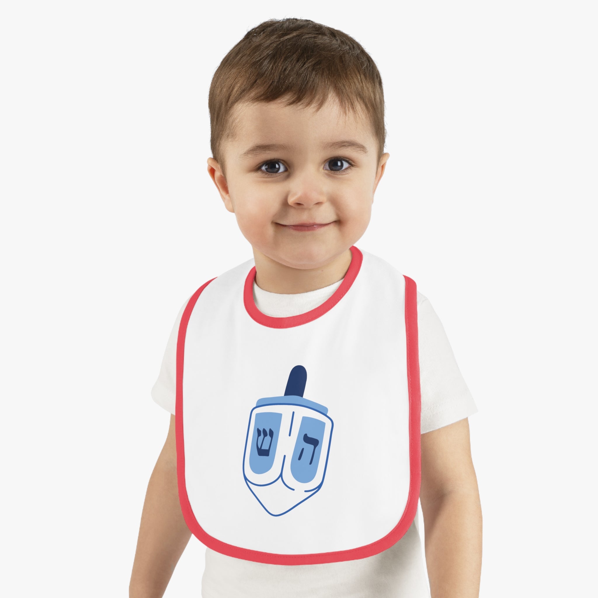 Baby Dreidel Bib, Cute Baby Bib, Hanukkah Gift, Holiday Accessories, Baby Shower Gift, Infant Feeding