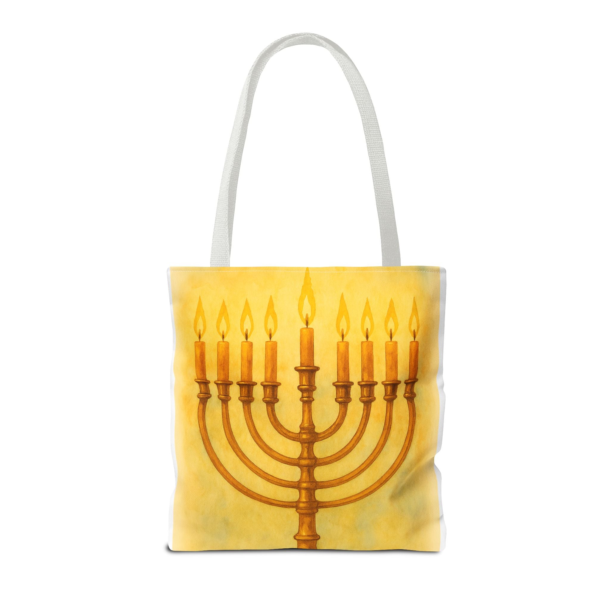 Menorah Tote Bag | Hanukkah Tote | Holiday Gift | Reusable Shopping Bag | Jewish Festival Essentials