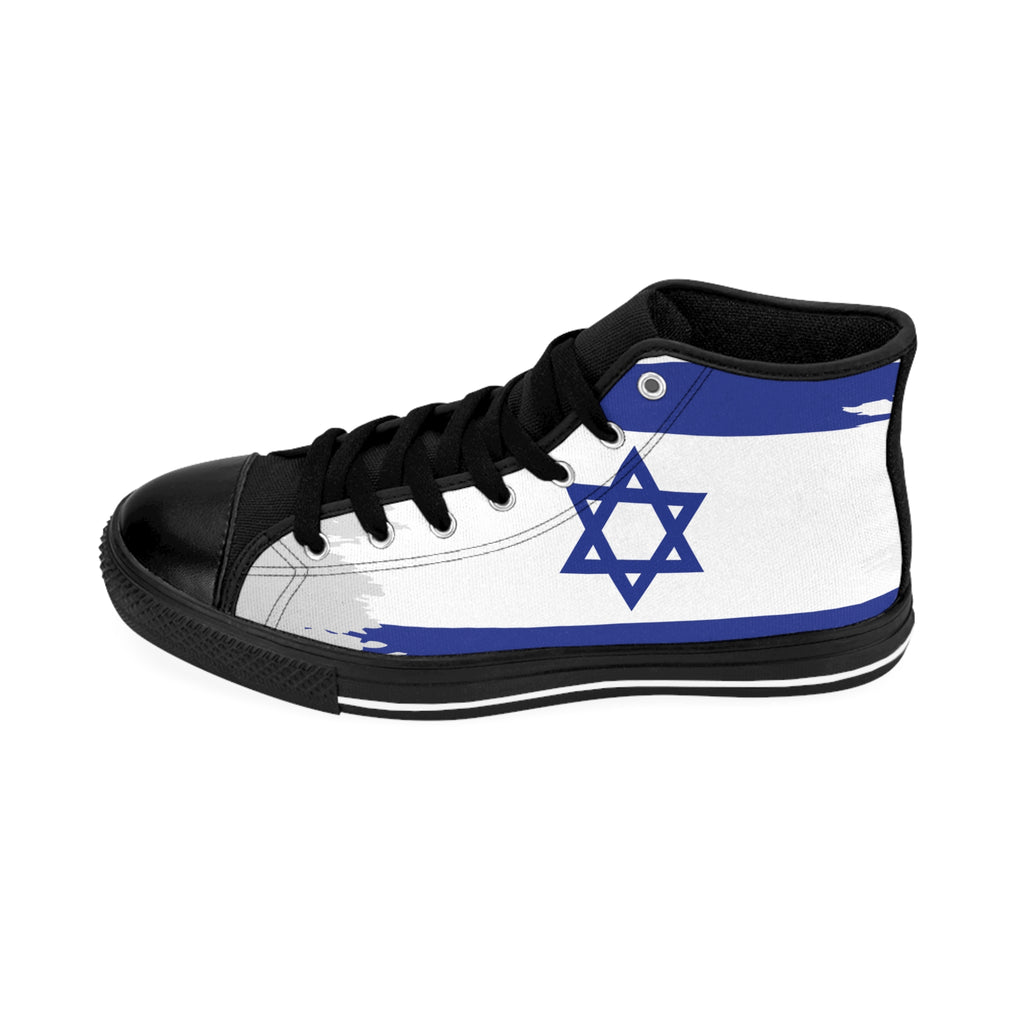 Stylish Sneakers with Star of David Design, Trendy Footwear for Celebrations, Unique Gift for Men, Casual Fashion, Holiday Ready