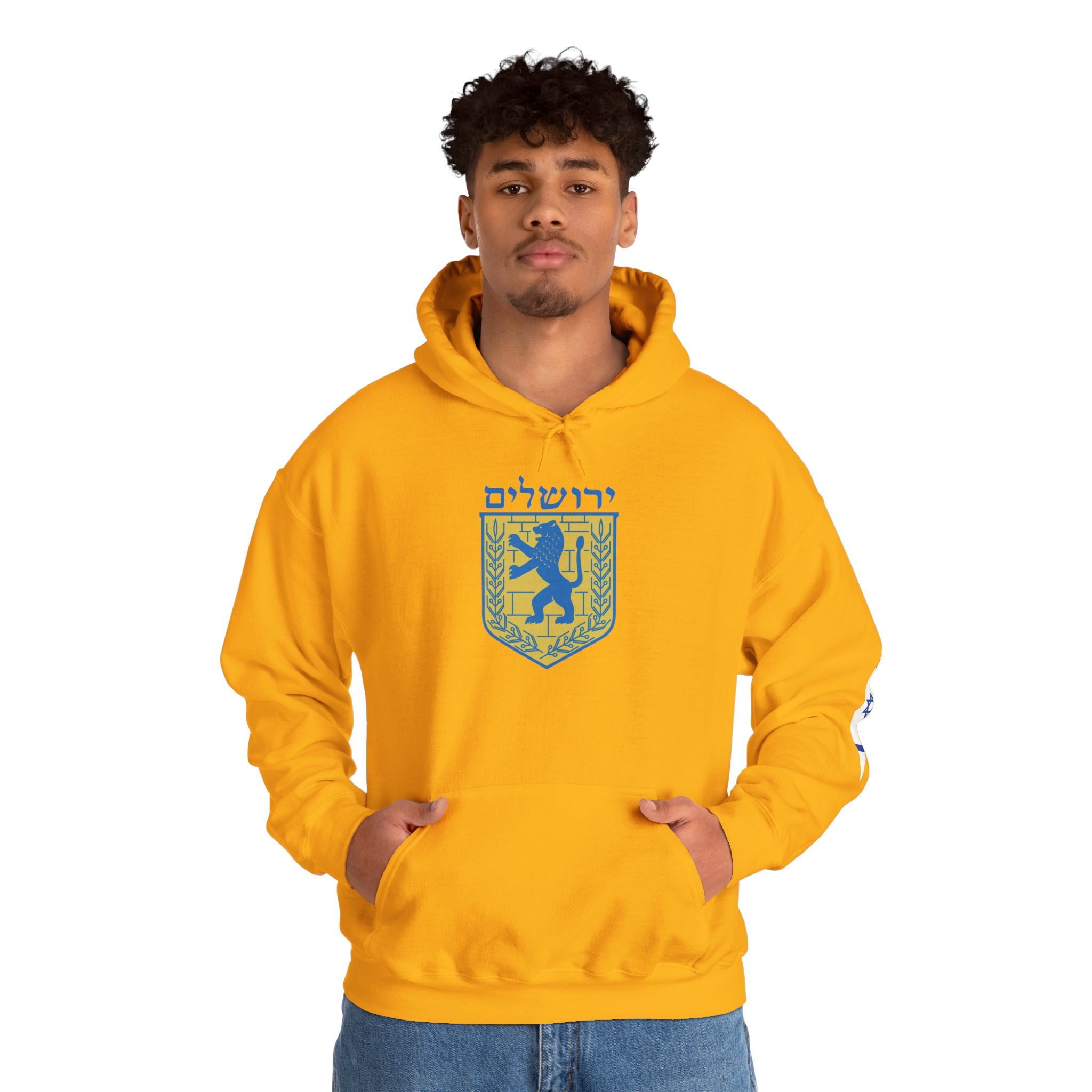 Stylish Jerusalem Unisex Heavy Blend™ Hoodie, Cozy Gift for Fans, Ideal for Celebrations, Streetwear, Everyday Comfort, Unique Graphic Design