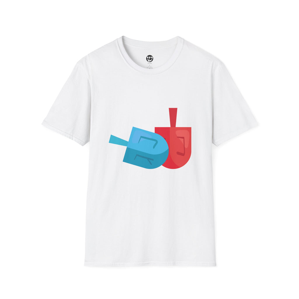 Dreidel T-Shirt with Colorful Design - Perfect for Celebrations, Gifts, Birthdays, Casual Wear, and Family Gatherings